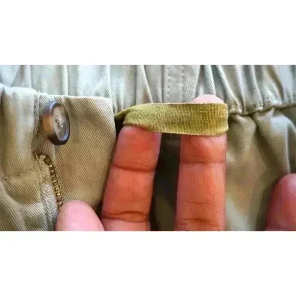 VINTAGE 1946 Snappers Elastic Waist Men's 5.5 Inch Stretch Shorts In Sage, Size - Picture 7 of 13